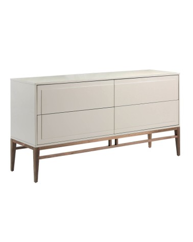 Aparador Madera Beige y Nogal