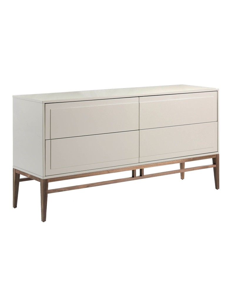 Aparador Madera Beige y Nogal