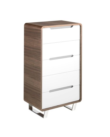 Cómoda de madera blanca