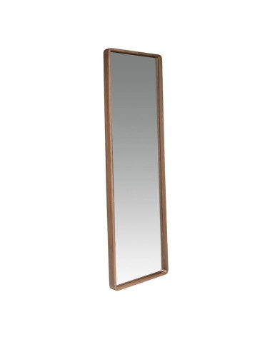 Espejo de pared rectangular de nogal