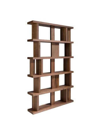 Estantería de madera de nogal