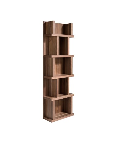 Estantería de madera de nogal