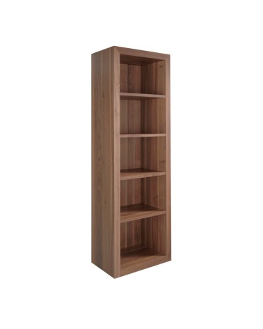 Estantería de madera de nogal