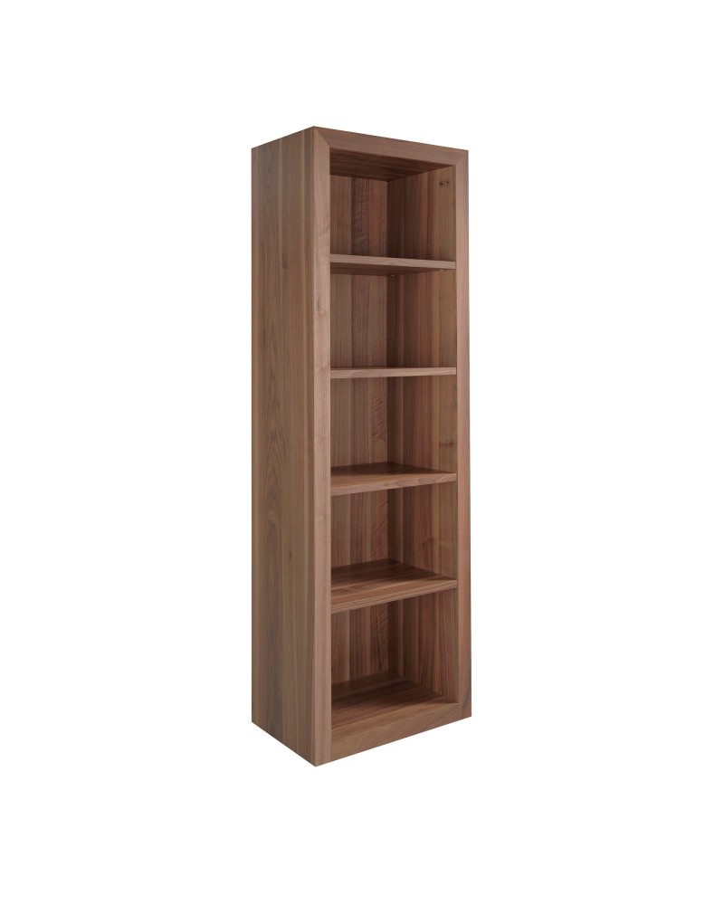 Estantería de madera de nogal