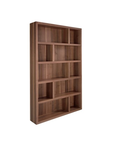 Estantería de madera de nogal