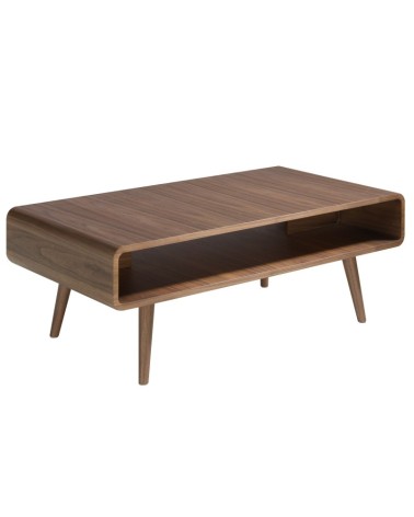 Mesa de centro rectangular de nogal