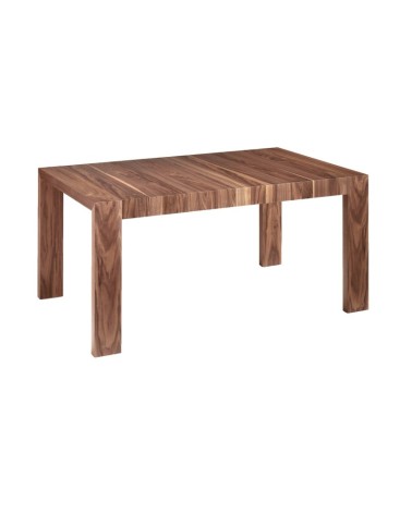 Mesa de comedor extensible rectangular de nogal