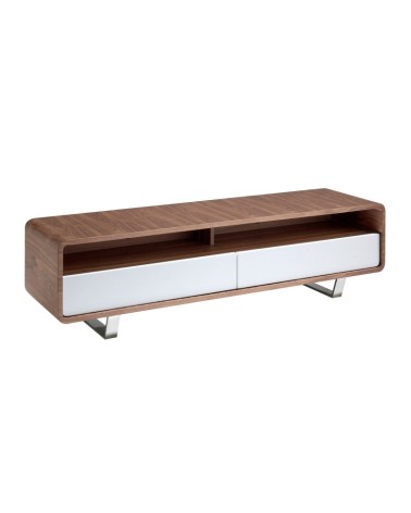 Mueble de TV de madera blanca