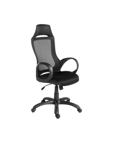 Silla de oficina giratoria negra reclinable - Angel Cerdá