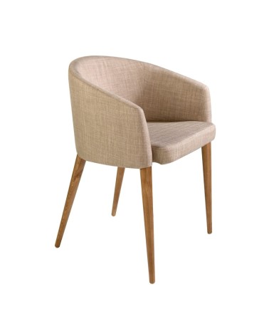 Silla de tela beige