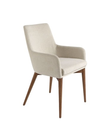 Silla de tela beige