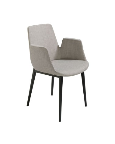 Silla de tela gris