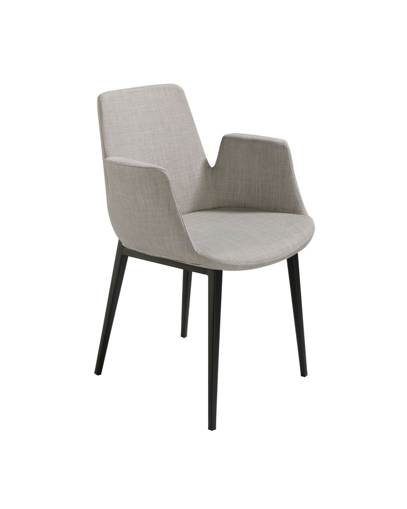 Silla de tela gris