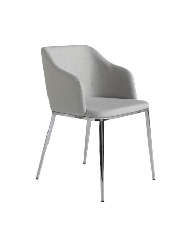 Silla de tela gris