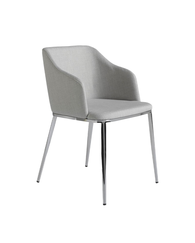 Silla de tela gris
