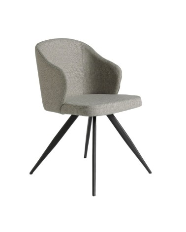 Silla de tela gris