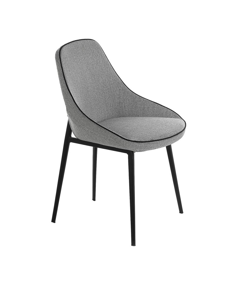 Silla de tela gris