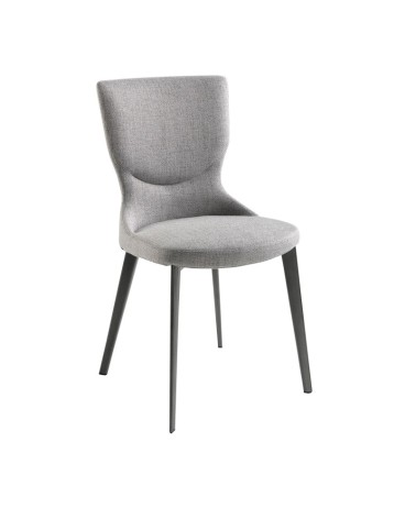 Silla de tela gris