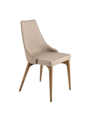 Silla de tela marrón