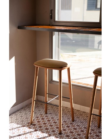 taburete Bisell tapizado con pad Buenos Muebles Gandía