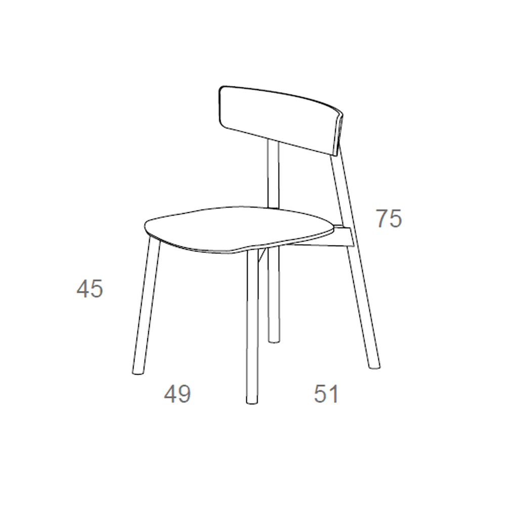 silla Kol Madera tapizada