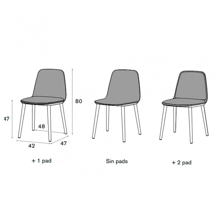 Silla Bisell tapizada Treku