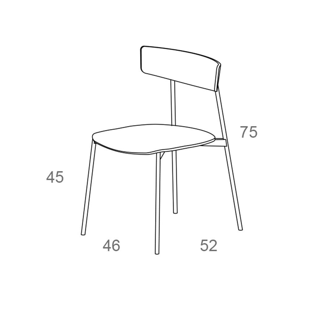 silla Kol Metal Madera